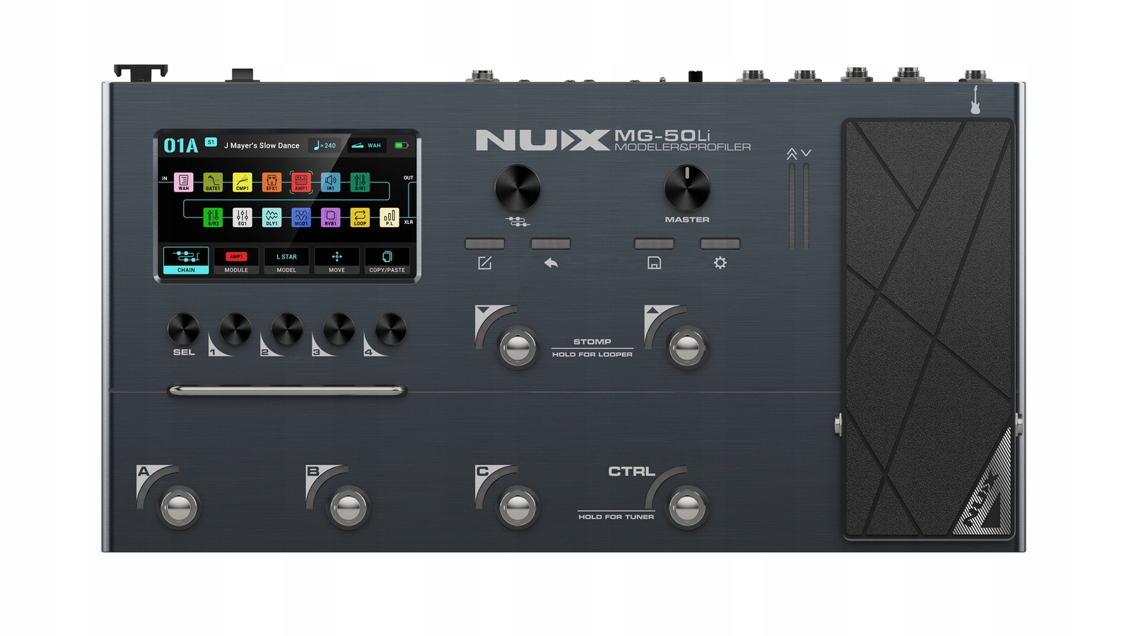 Nux MG-50LI Procesor gitarowy z akumulatorem Multiefekt do gitary