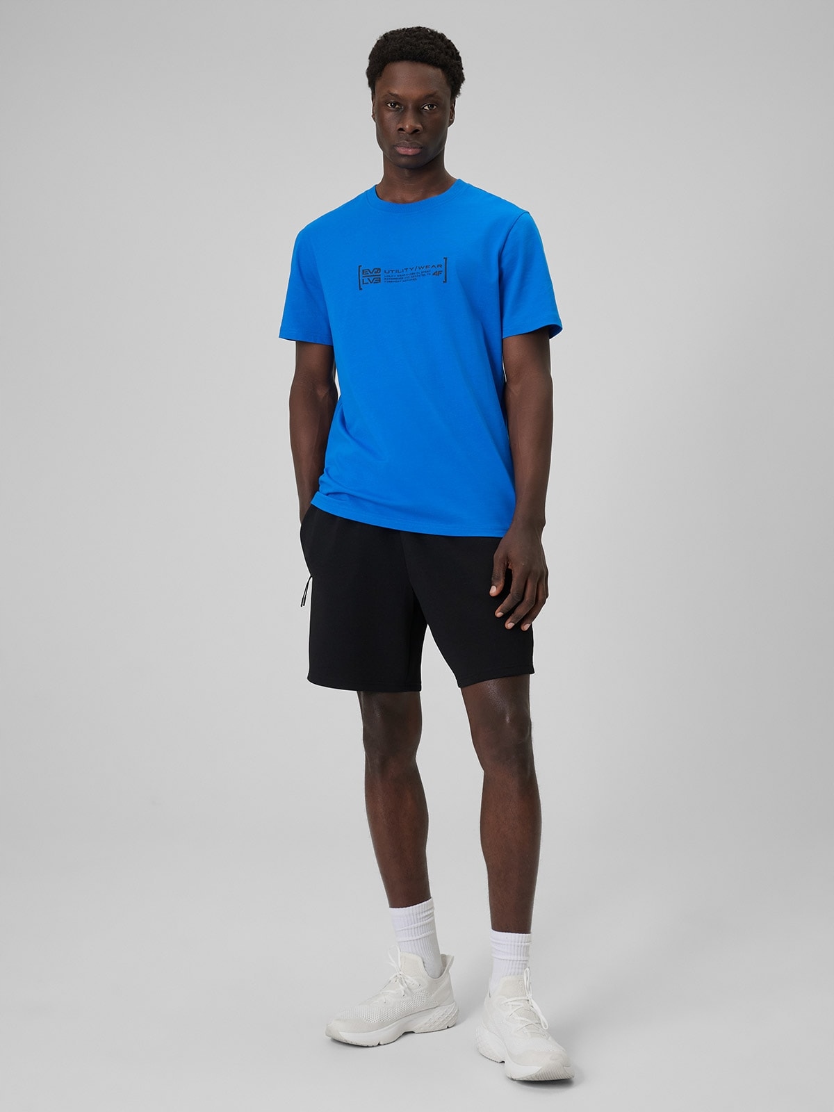 4F Kraťasy Černé Regular Pohodlné XXL