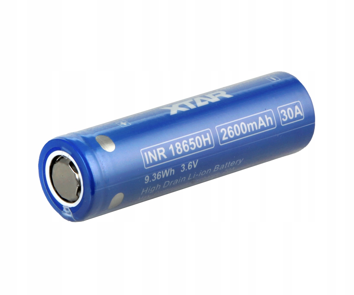 

Xtar 18650-2600 2600mAh Li-ION 3,7V 18,6x65,2m 20A