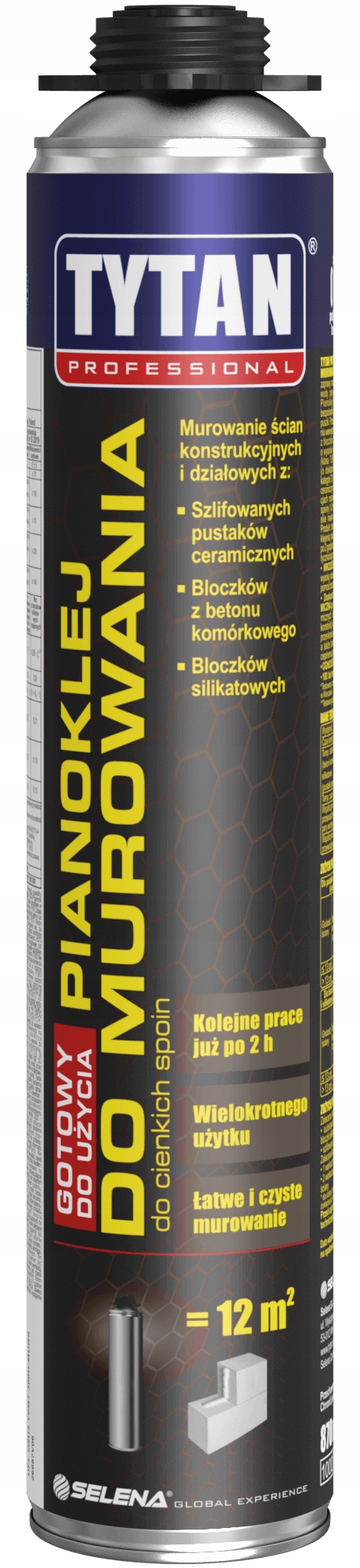 

Pianoklej do murowania Tytan 870ml
