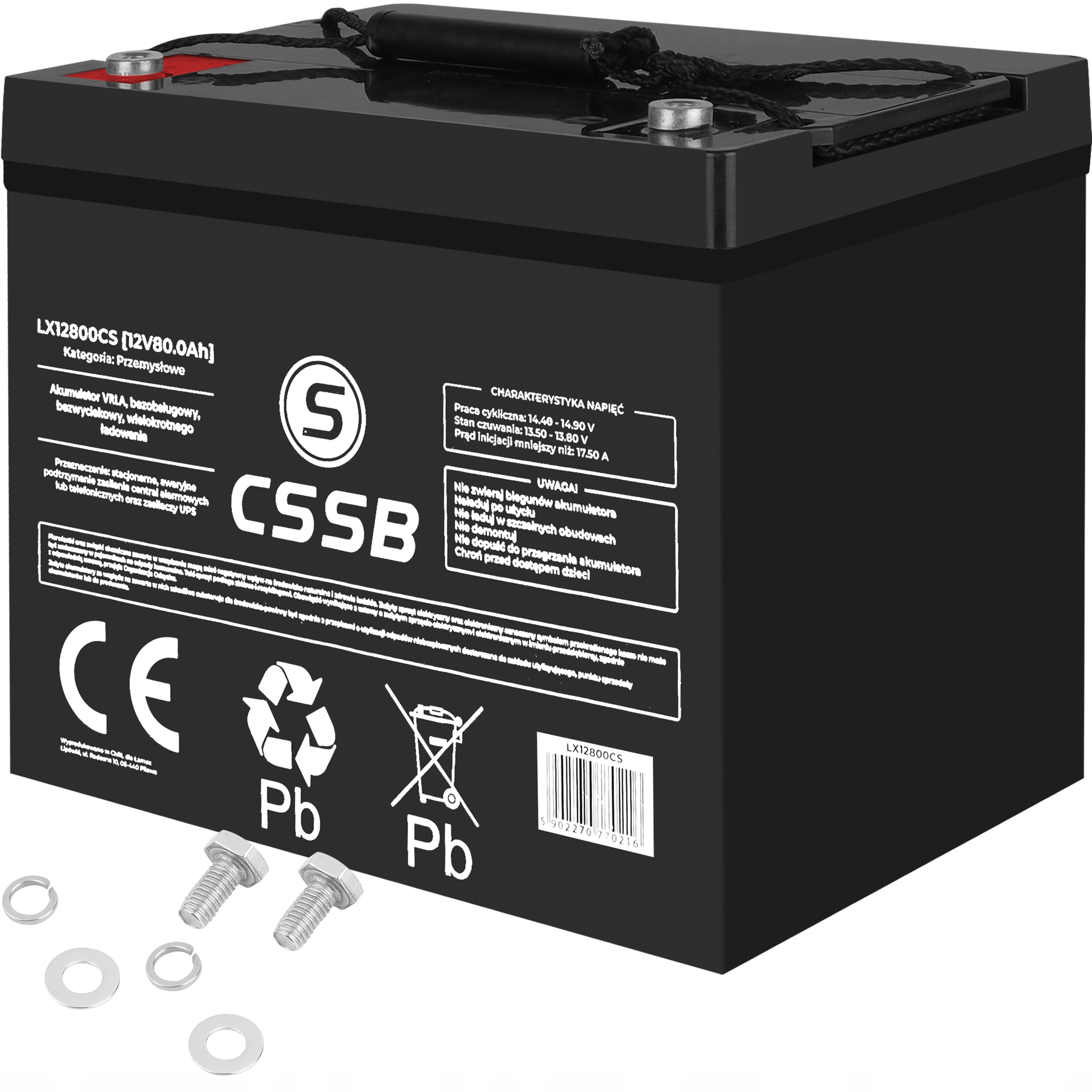

Akumulator 12V 80Ah Mocny Bezobsługowy Zasilanie