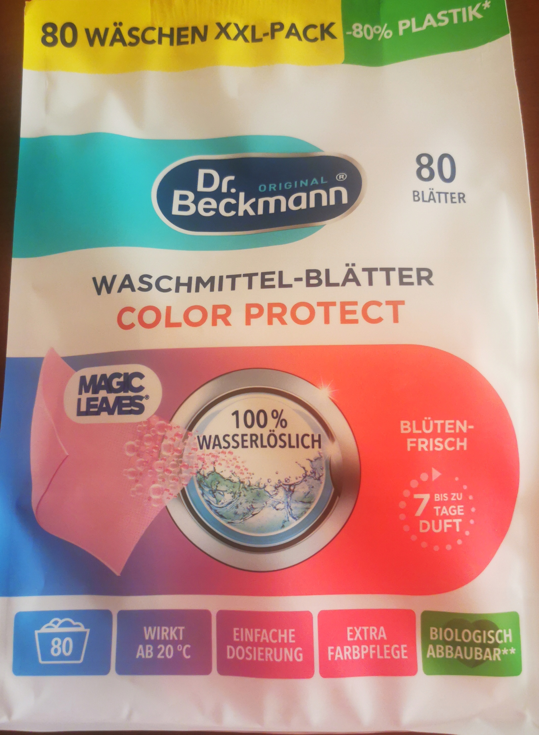 Levně Dr. Beckmann Ubrousky Na Praní Color 80 Ks Z Rakouska.