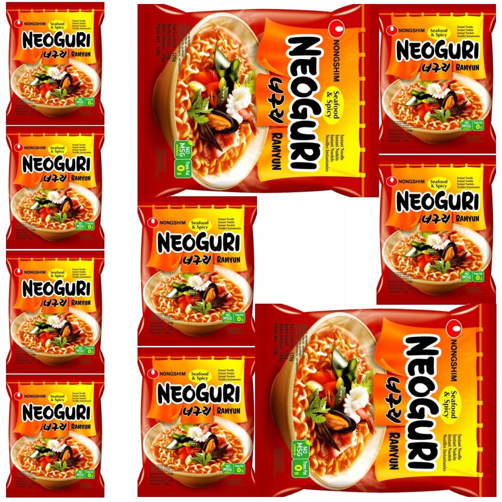 10 x Korejská Instantní polévka Neoguri Ostré mořské plody 120 g Nong Shim