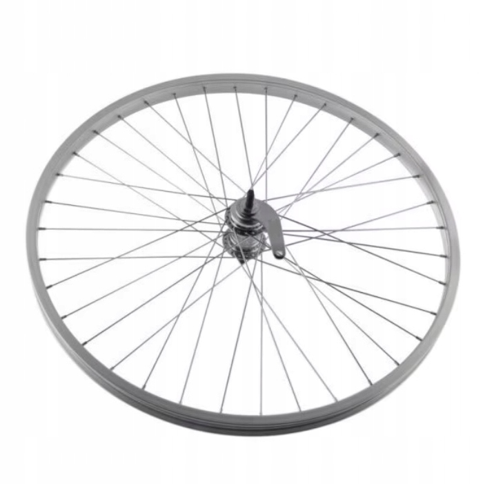 Koło rowerowe 26 cali Torpedo tył tylne do roweru srebrne kontra