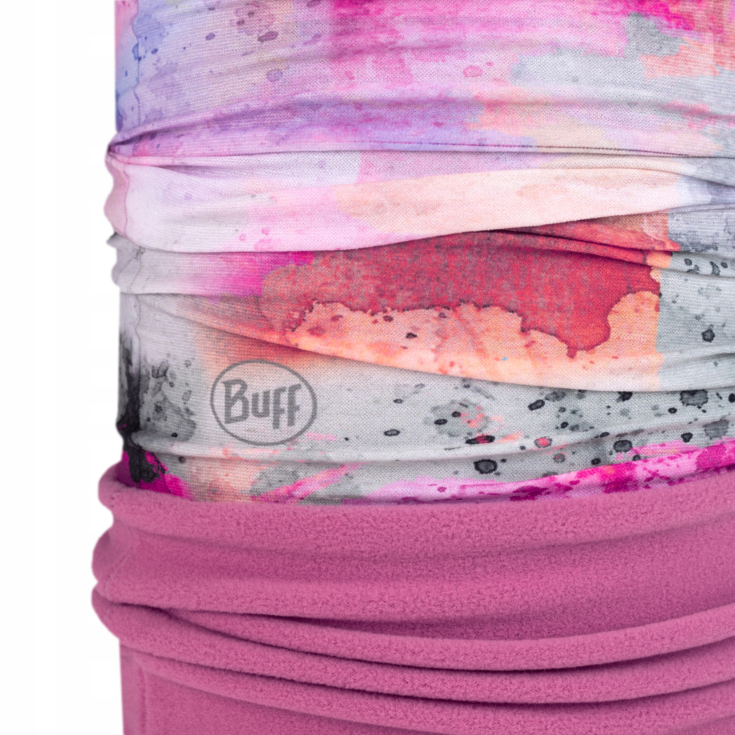 Chusta Buff z biodegradowalnym polarem PrimaLoft ultra-stretch eco Kolor różowy