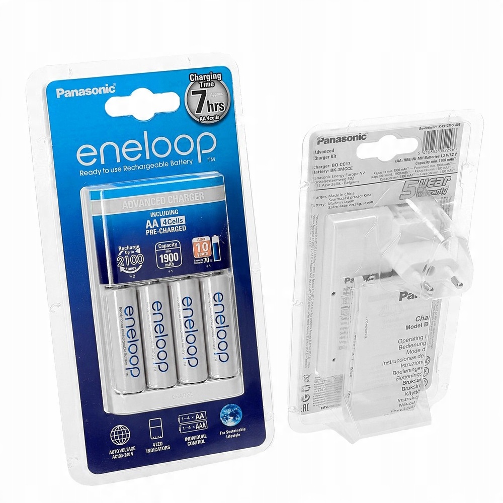 

Ładowarka Eneloop BQ-CC17 + 4x R6 Aa Pro 2500mAh