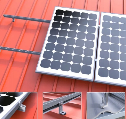 Montážní systém: šikmá střecha, plechová střešní krytina