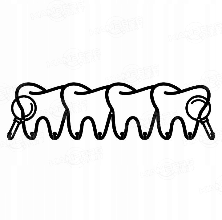 

Wieszak Stomatolog Dentysta Ubrania Klucze
