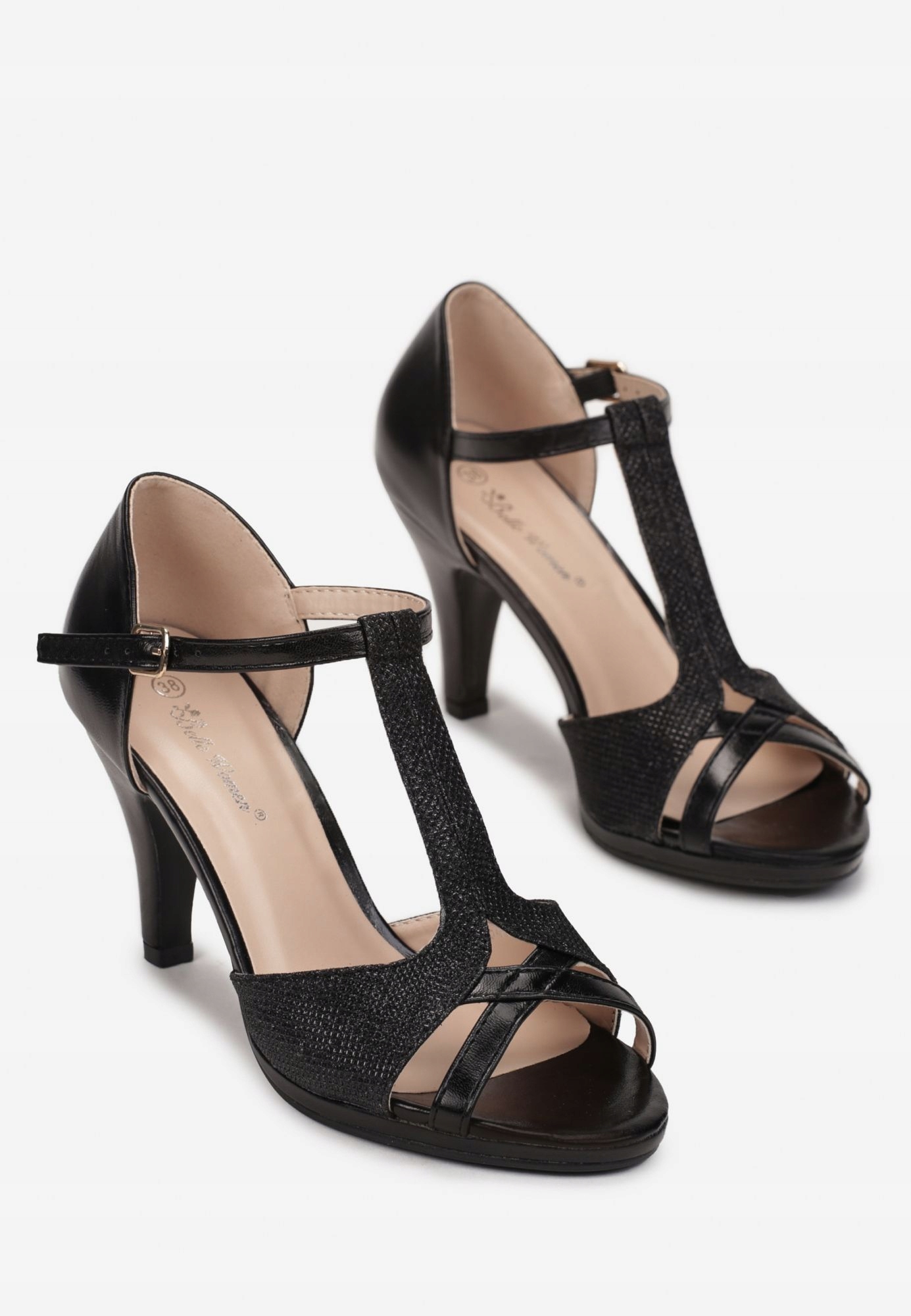 

Renee Czarne Sandały damskie 41 Casual