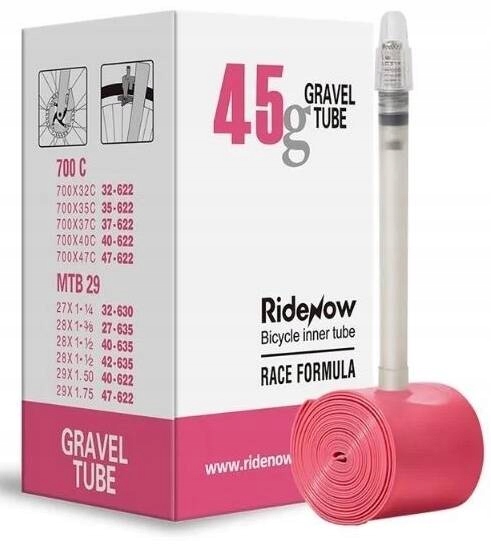 Dętka RideNow TPU Gravel MTB 700x32-47c 28" 65 mm