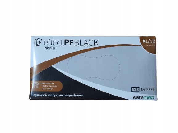 

Rękawiczki nitrylowe Effect Black 100 szt. roz XL