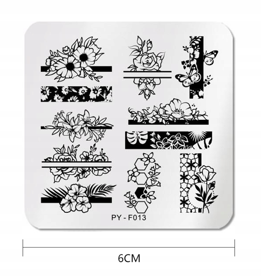 PICT YOU - Blaszka do Stempli - PY-F013 - KWIATY EAN (GTIN) 5907046102765