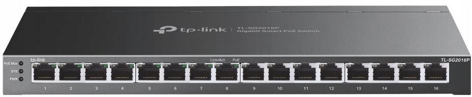 Switch Tp-link TL-SG2016P 16-PORTOVÝ 8xPOE+ 120W Gigabit Smart Jetstream