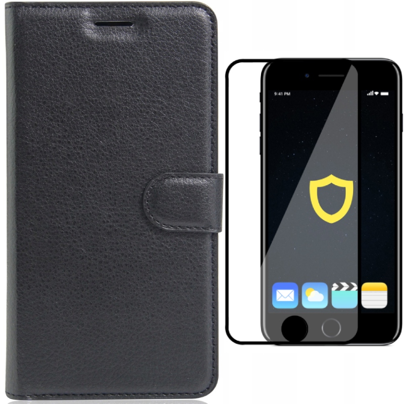 

Litchi Etui Skórzane Portfel Do Iphone 7/8