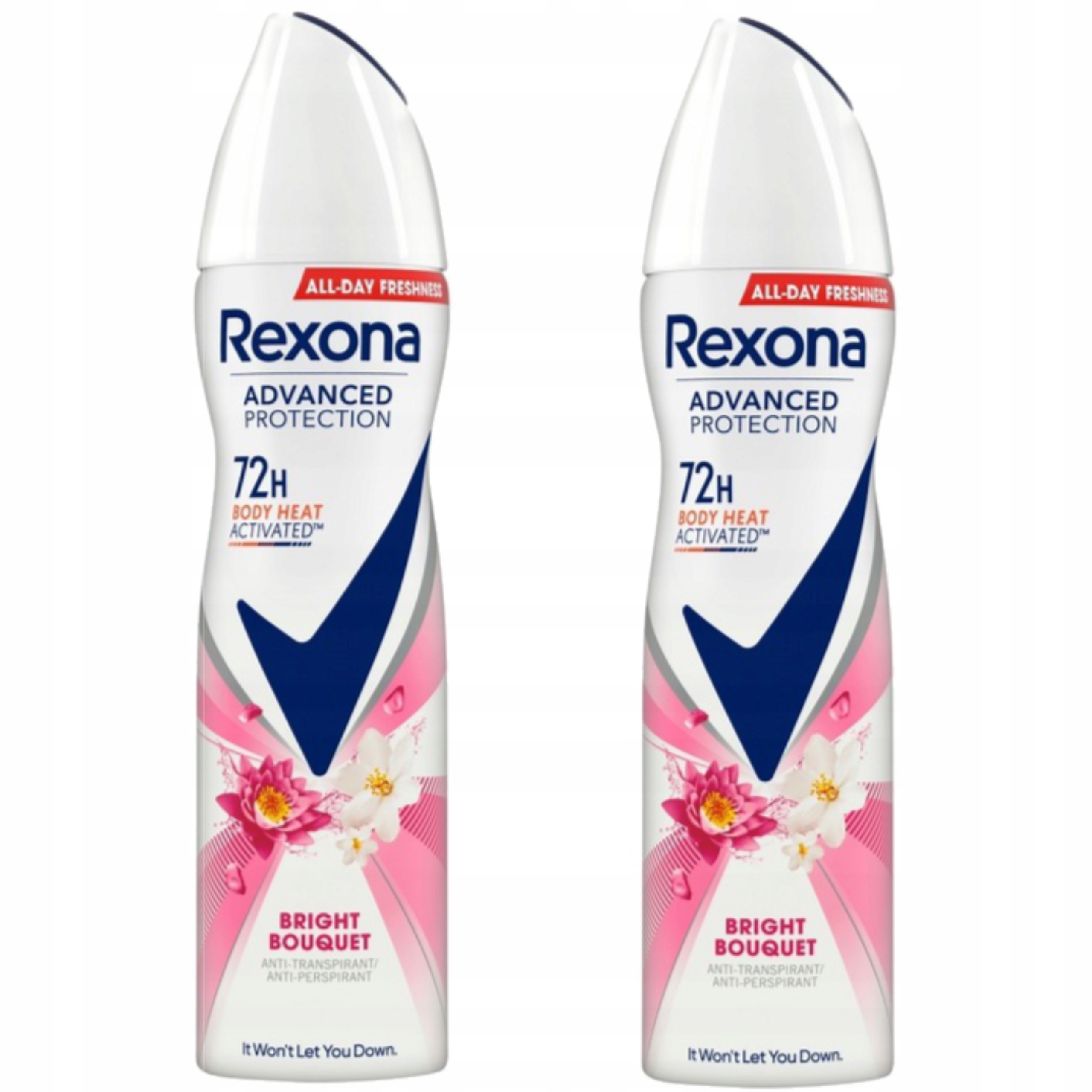 Dámský deodorant Rexona Advanced Protect Bright Ve Spreji 150 ML x 2