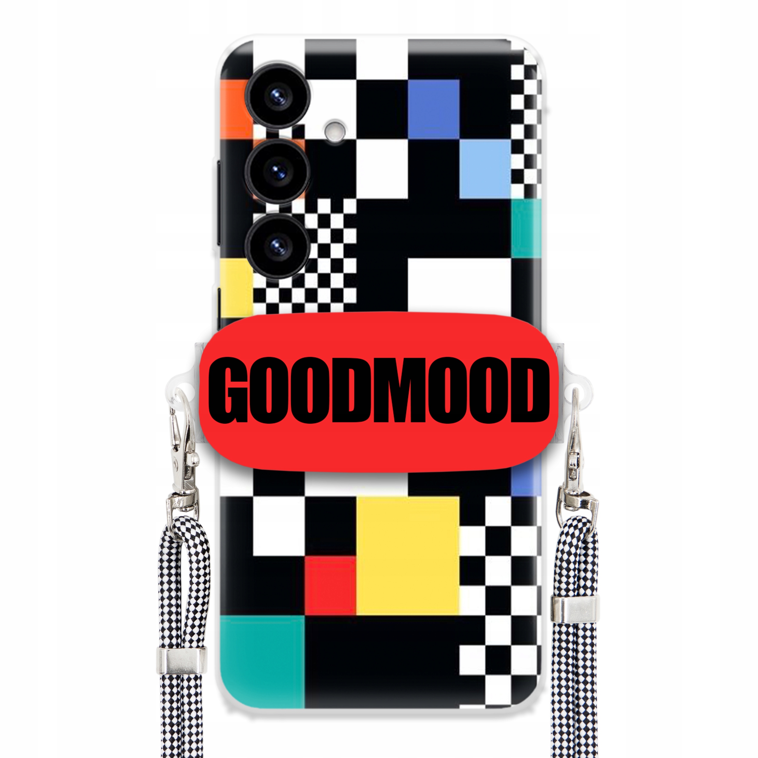 Puzdro Pre Samsung S25 Plus Case Držiak Na Vodítko Pre Telefón Pixelart MIX Wz