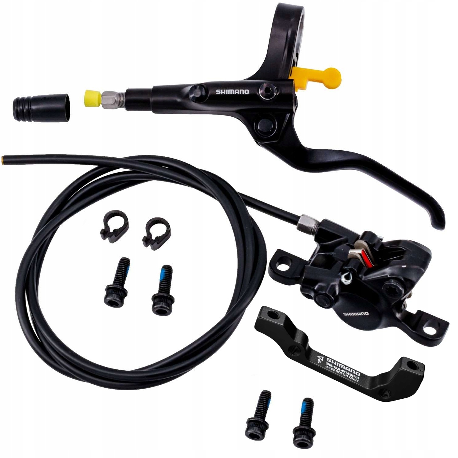 Hamulec hydrauliczny Shimano MT200 tylny adapter Pm Is zestaw klamka zacisk