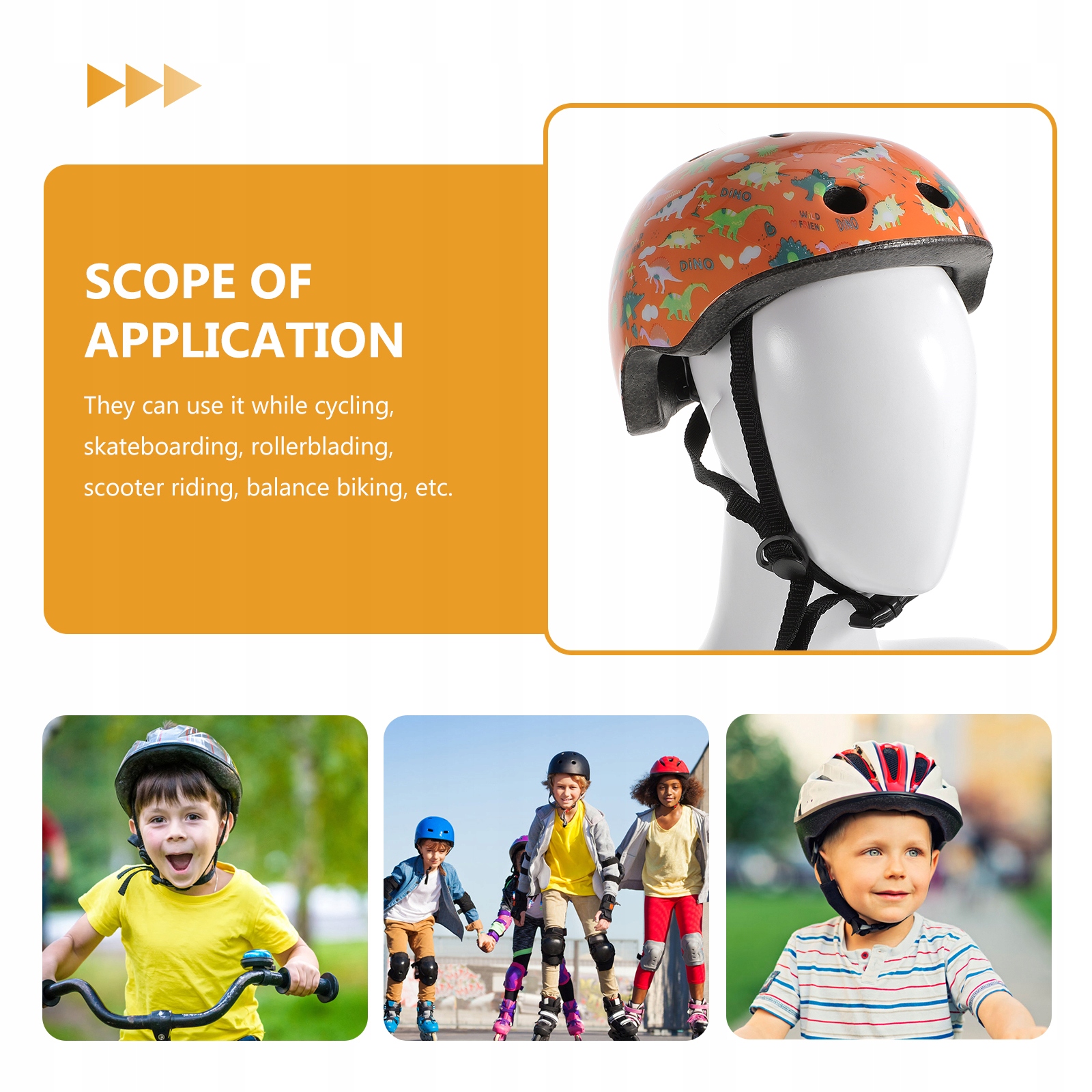 Kask rowerowy dla dzieci Ochraniacze dla dzieci Rodzaj inny