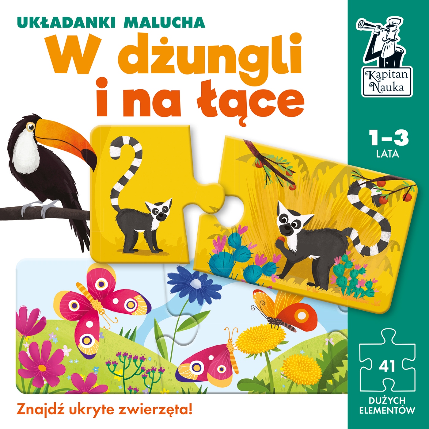 

Układanki Malucha W dżungli na łące Kapitan Nauka
