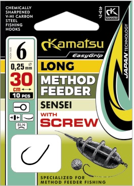 

Gotowe Haczyki Method Feeder 8/30cm Sensei wkręt