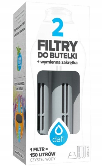 

Filtry do butelki Dafi 2 szt. zakrętka Szary