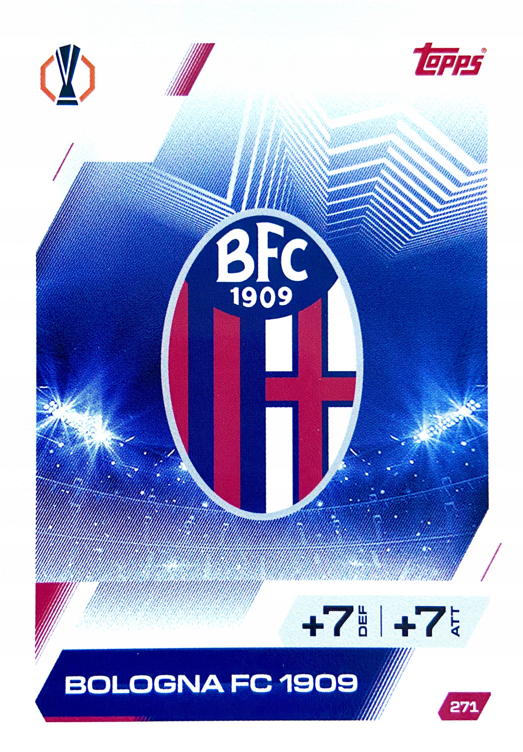 Match Attax Ucl 2025/26 2026 Team Badge Logo 271 Bologna Fc 1909