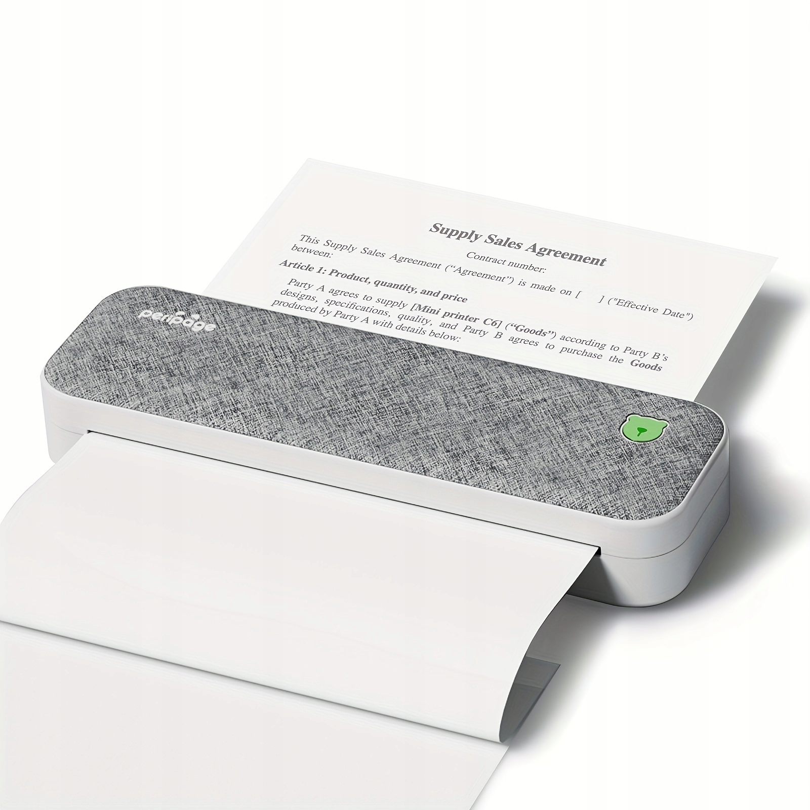 PeriPage A40 Thermal Inkless Portable Printer, Wireless Mobile Travel Stan opakowania oryginalne