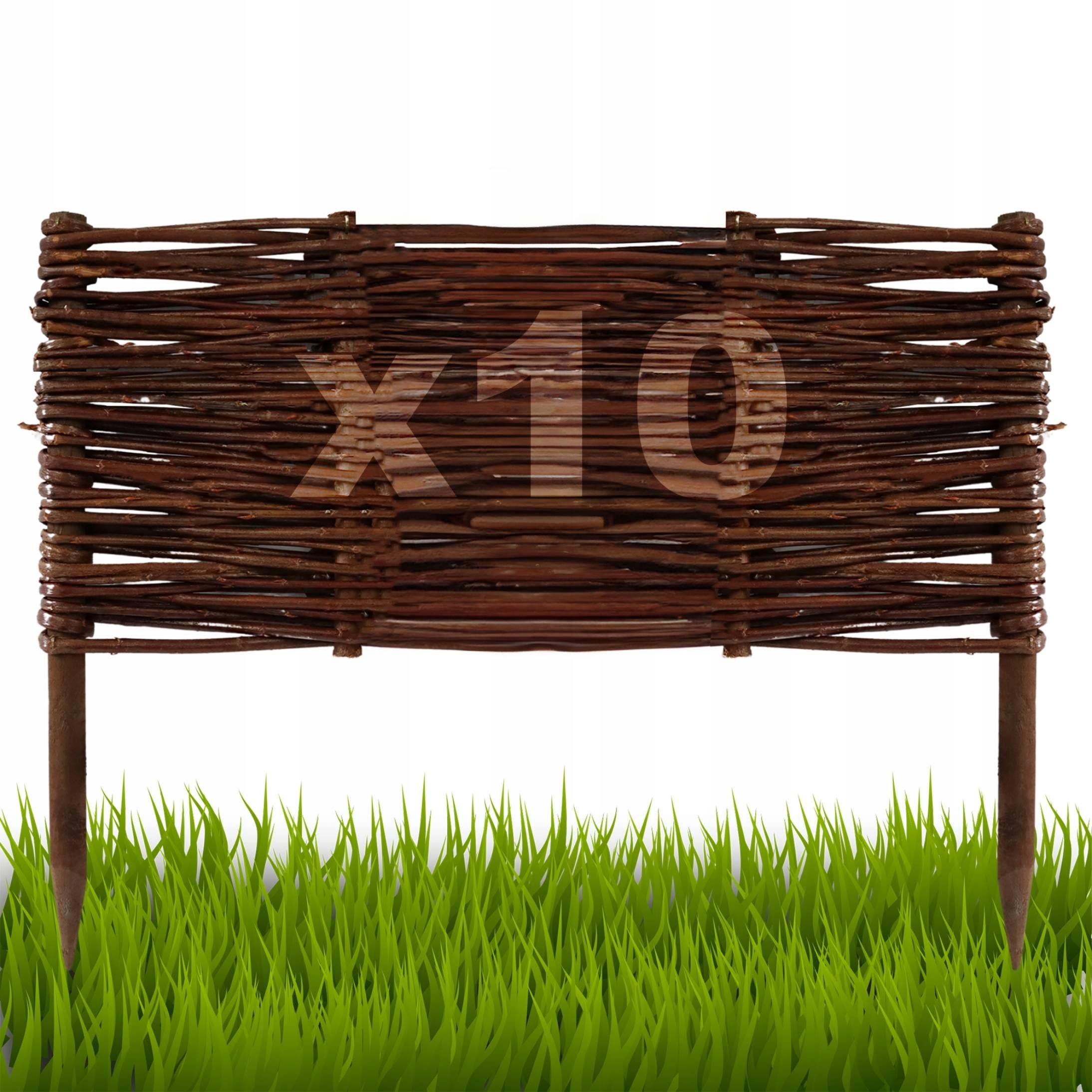10 kusů Palisáda, plot trávníkový lem 30/50 cm Výrobce