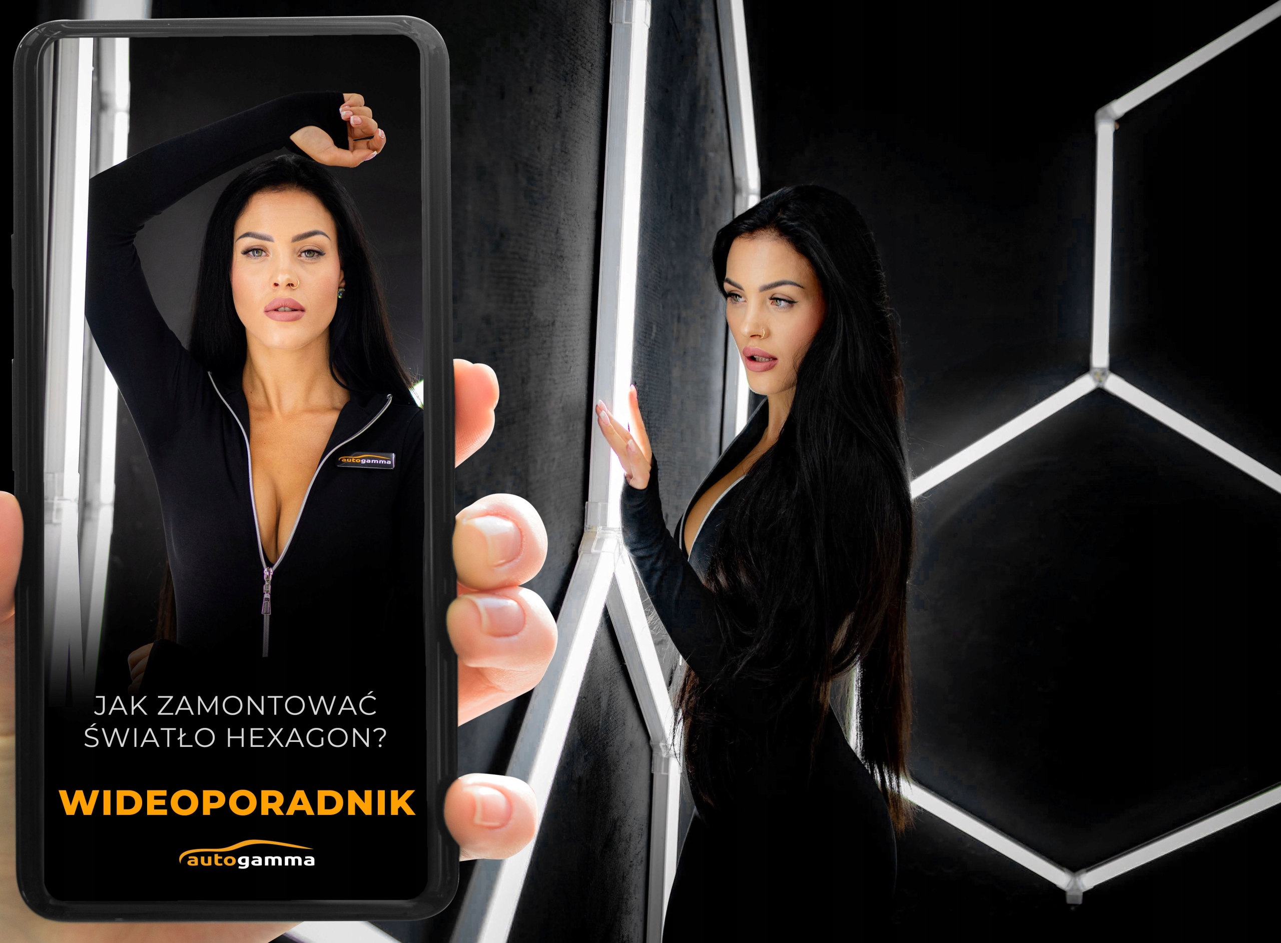 Lampa LED Oświetlenie Panel Garaż Warsztat Dom HEXAGON 297x307 6000K Marka inna