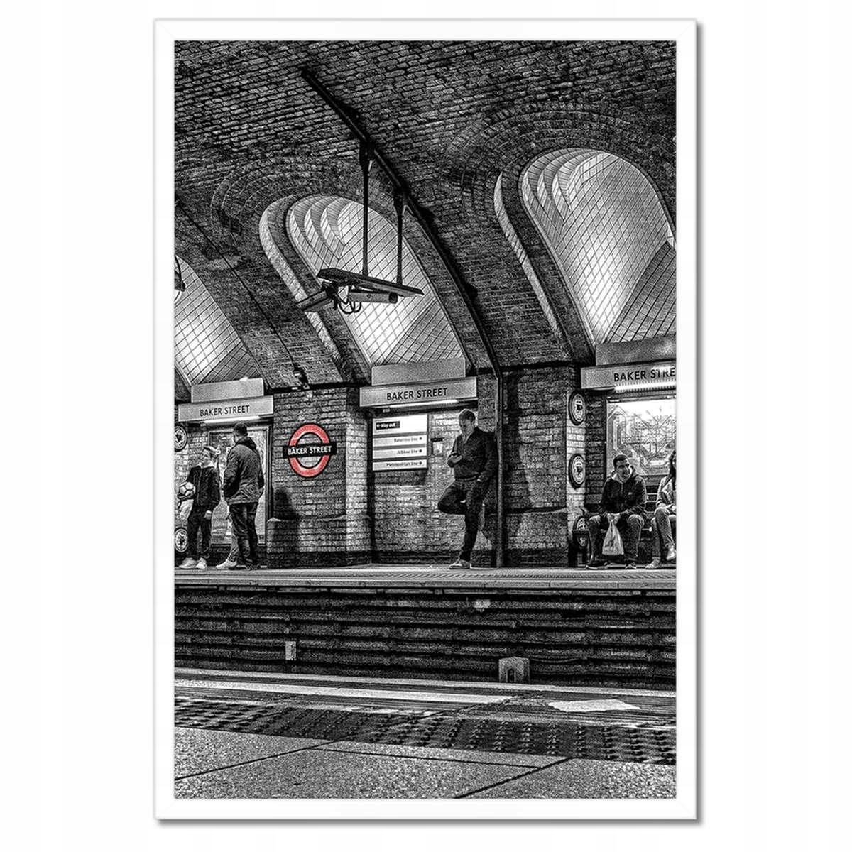 Plakáty v rámu 40x60 Baker street Londýn Metro