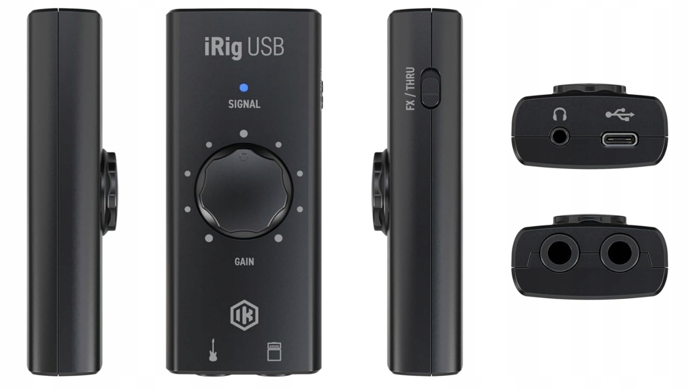 iRig USB, interfejs gitarowy i basowy USB-C dla komputerów Mac, PC Typ interfejs audio