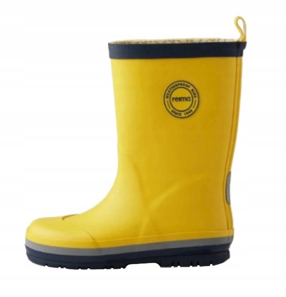 KALOSZE REIMA TAIKA 2.0 ODBLASKI NIEPRZEMAKALNE ŻÓŁTE r. 34 Materiał guma