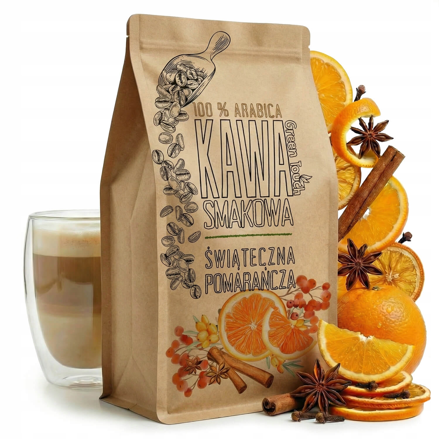 Mletá Káva vánoční Pomeranč kořeněný ohřívač 1 kg Green Touch