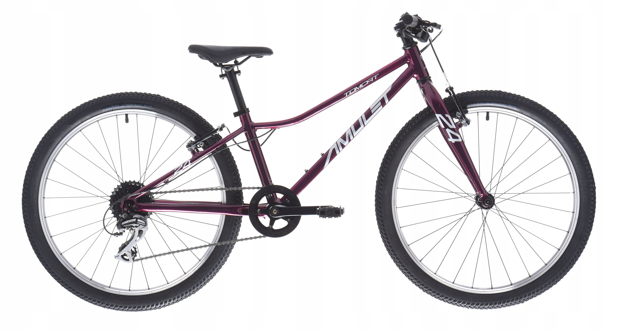 Lekki Rower Amulet Tomcat (24'') purple/silver 8,5kg