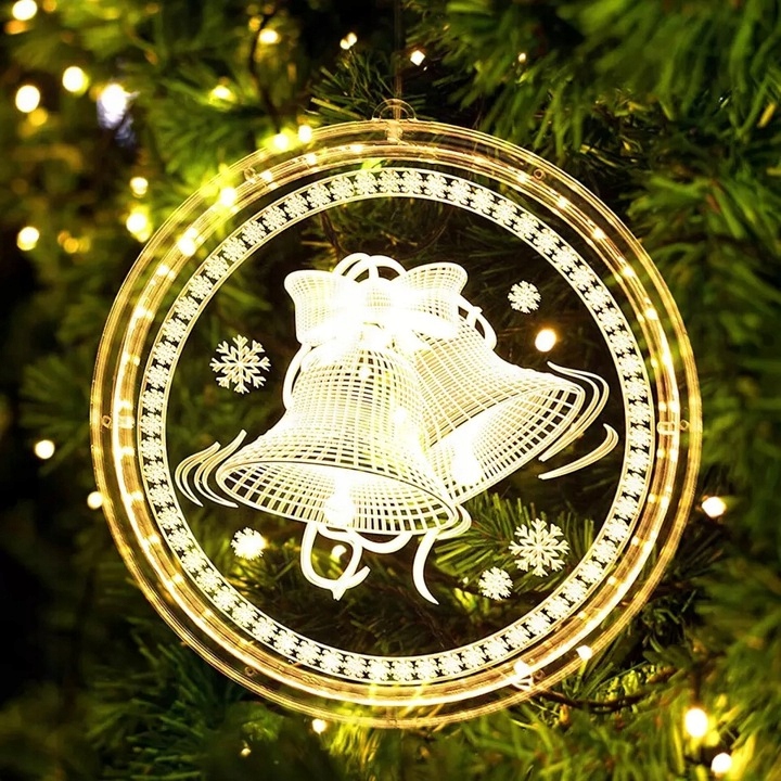 MEGA WITRAŻ 3D LAMPKI WISZĄCY LED OZDOBA 21CM różne Marka inna