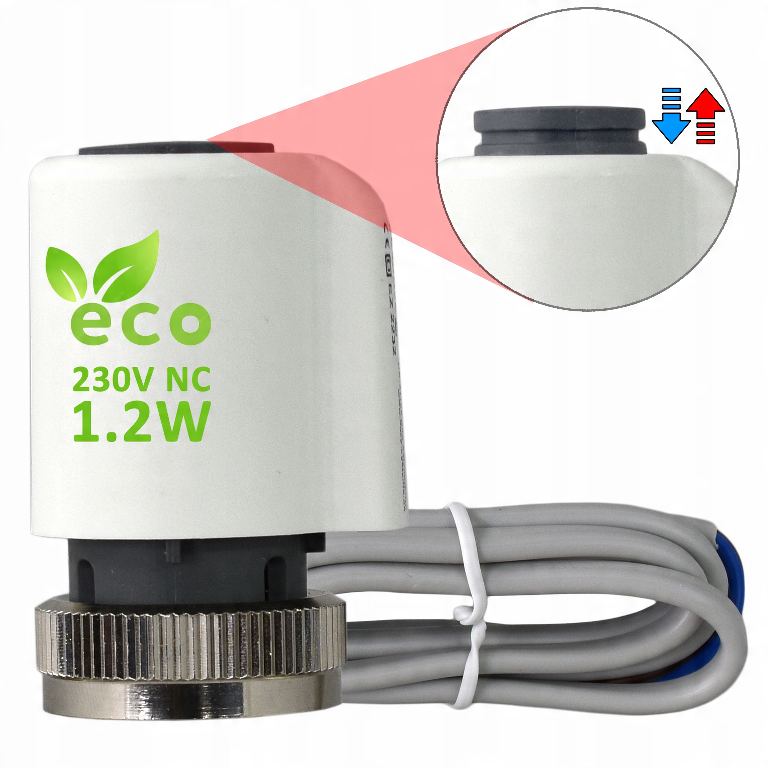 

Siłownik do rozdzielacza podłogówki 230V M30x1,5