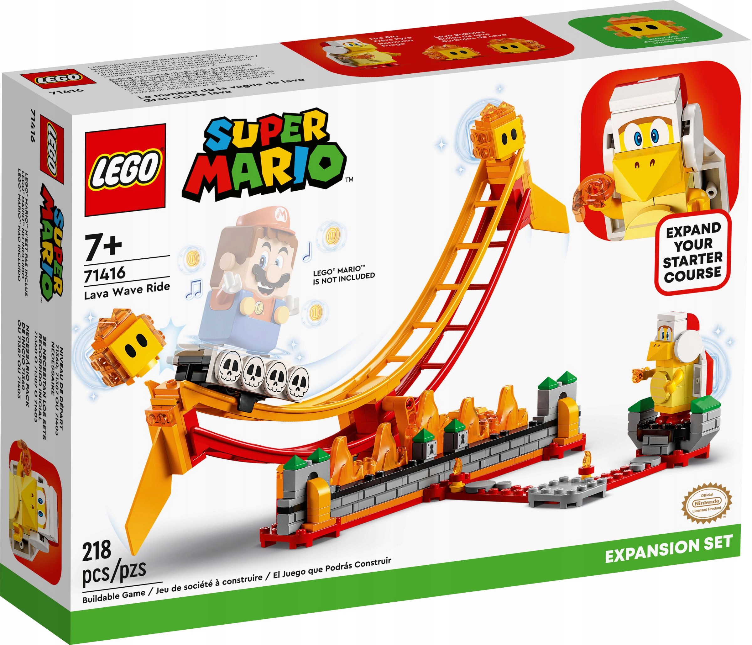 Lego 71416 Mario Jízda po lávové vlně