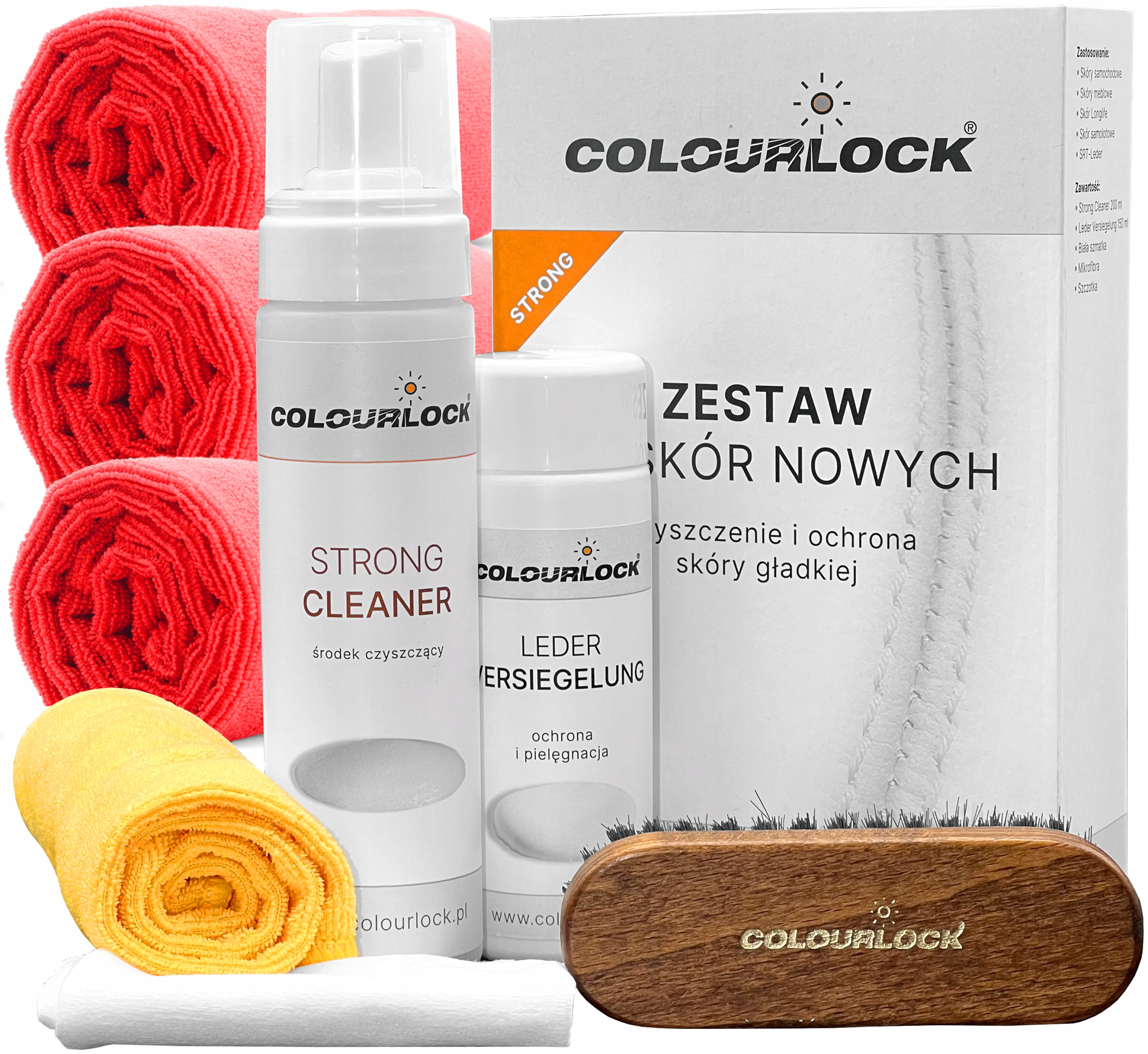 COLOURLOCK STRONG ZESTAW DO CZYSZCZENIA ZABEZPIECZANIA TAPICERKI SKÓRZANEJ