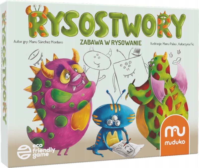

Rysostwory. Zabawa W Rysowanie. Gra Muduko 4 Lata+