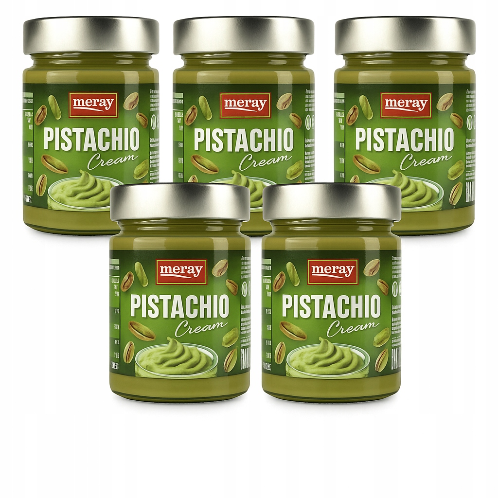 5 x Pistáciový krém Meray 180 g – turecká pasta, přírodní, sladká