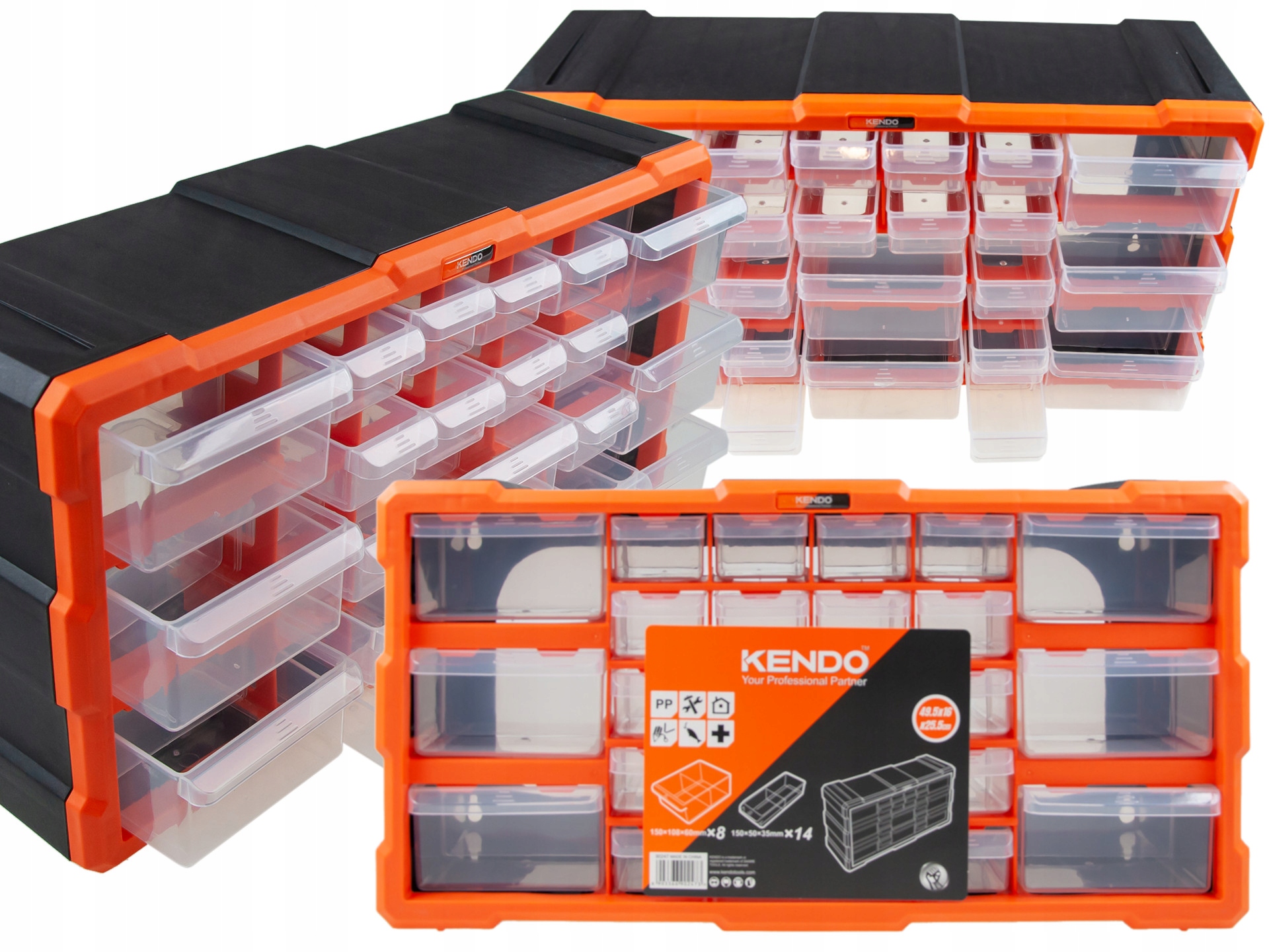 ОРГАНАЙЗЕР 22 ЯЩИКА ПОЛИКАРБОНАТ КОРОБКА