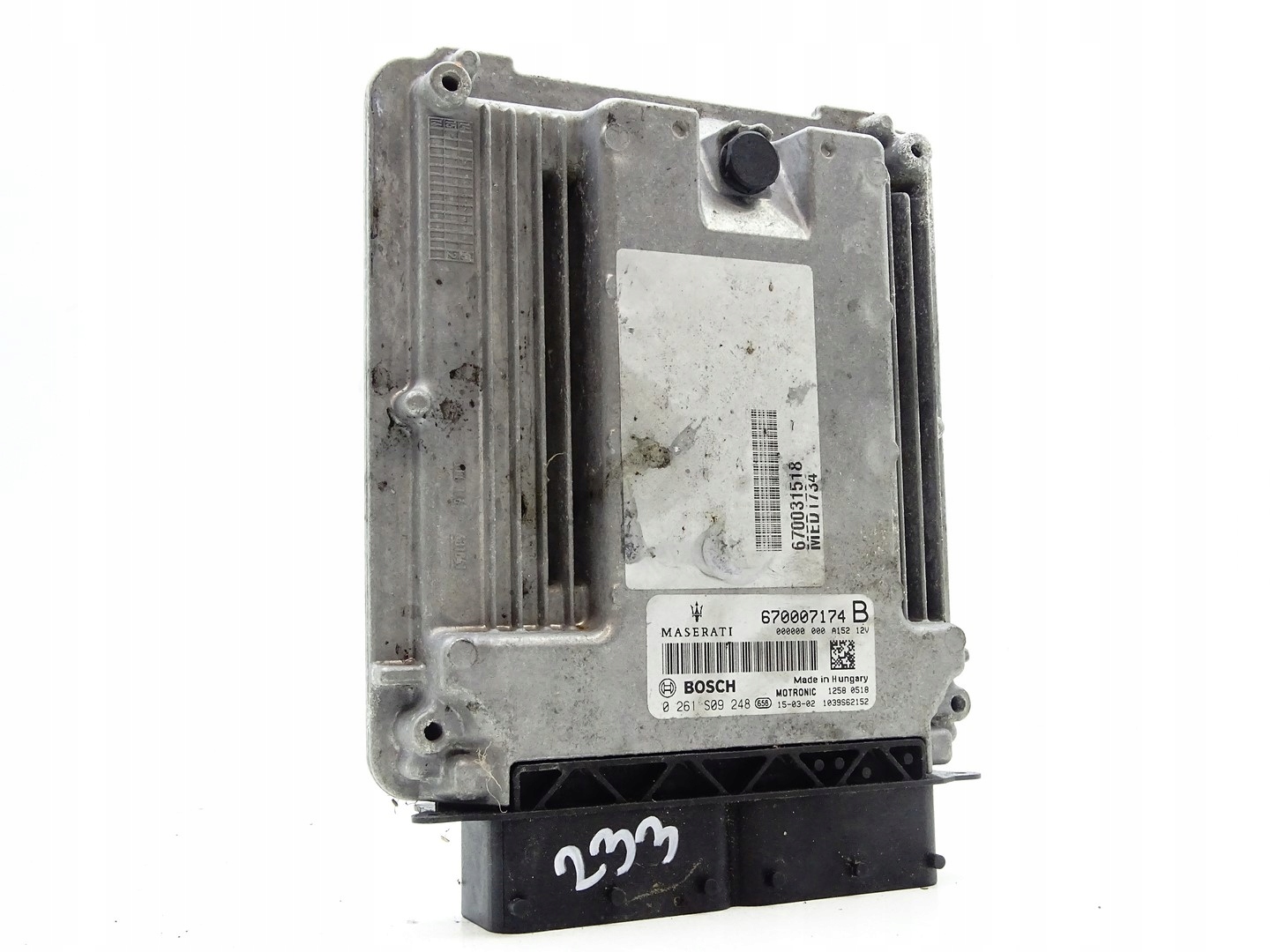 computer control unit of the engine ECU MASERATI GHIBLI III M157 3.0D 670007174B