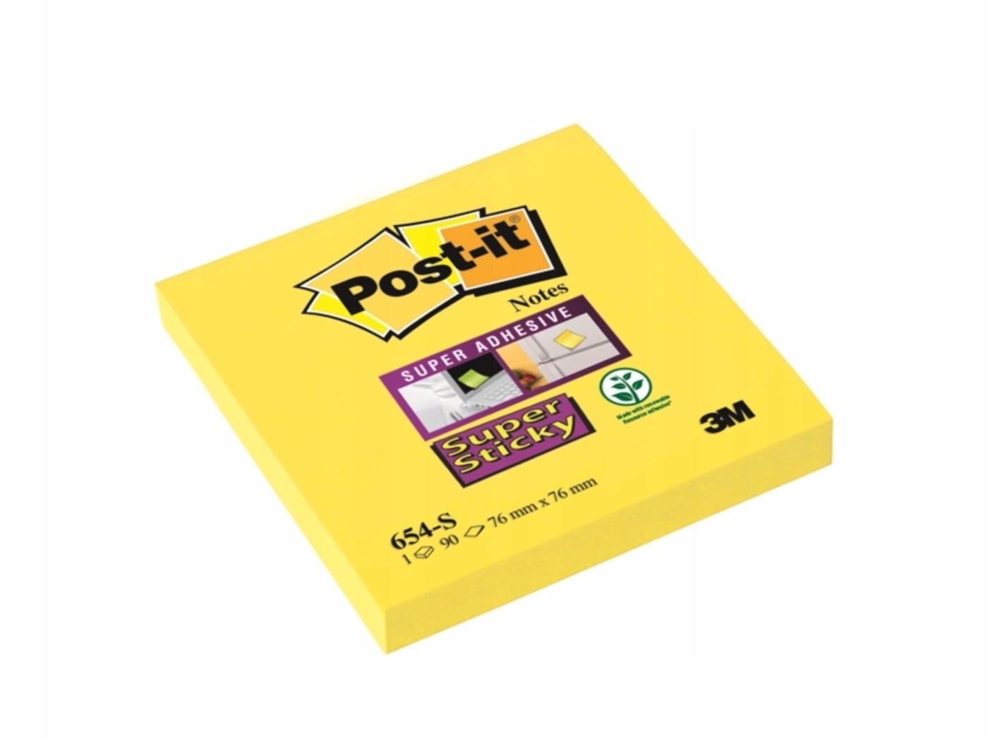 

Karteczki samoprzylepne Post-it Żółte 76x76mm 90k