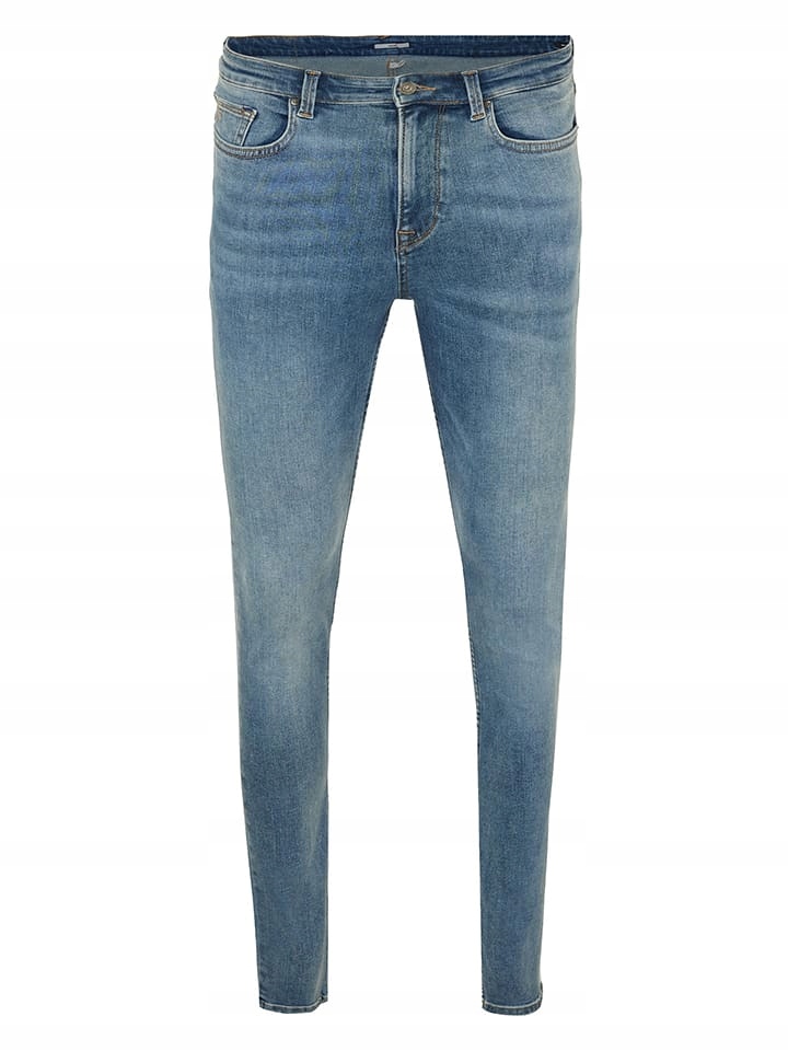 Outlet Džíny „Logan“ – Slim fit – v modré barvě