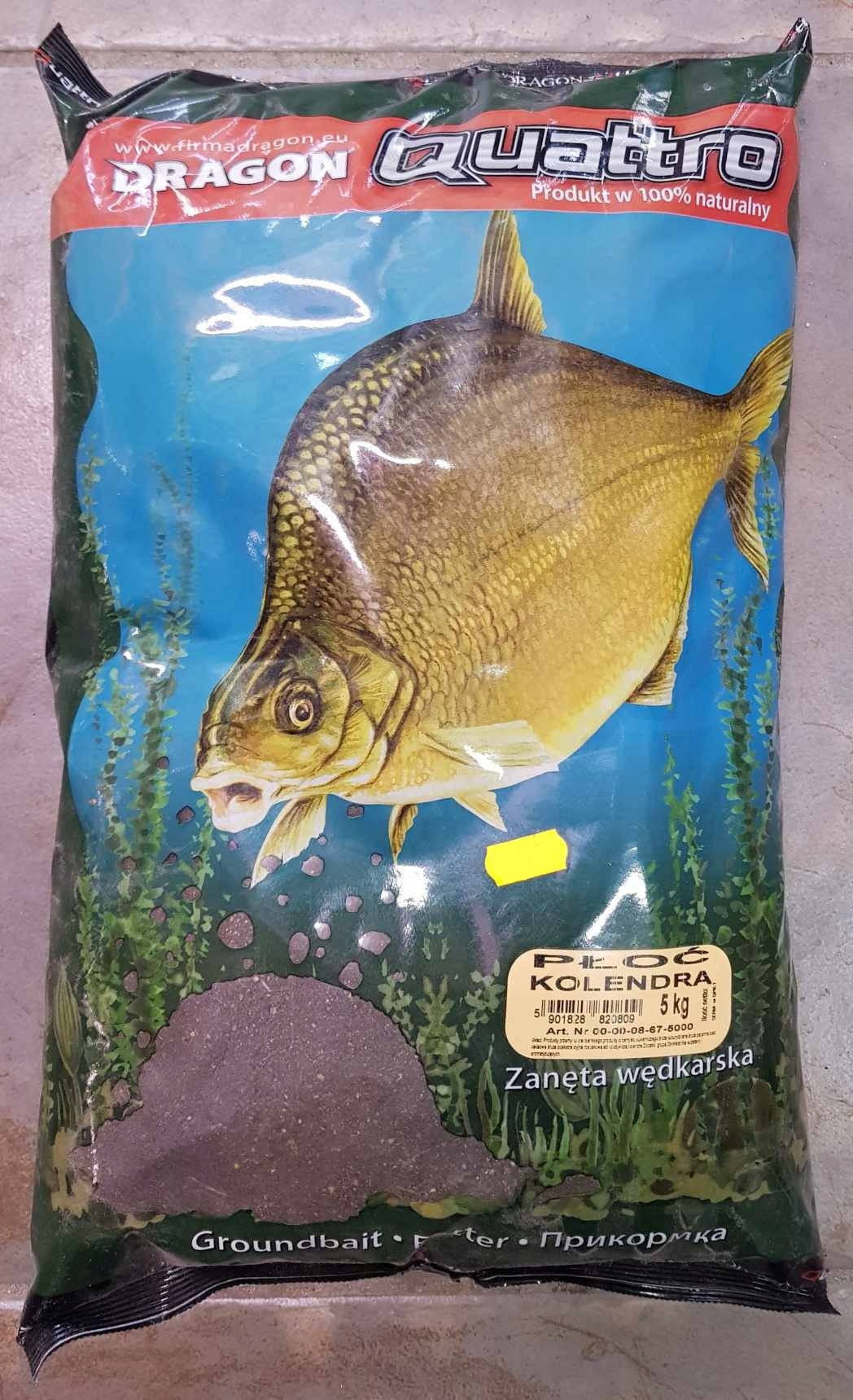 Zanęta Quattro 5 kg – Płoć Kolendra Dragon