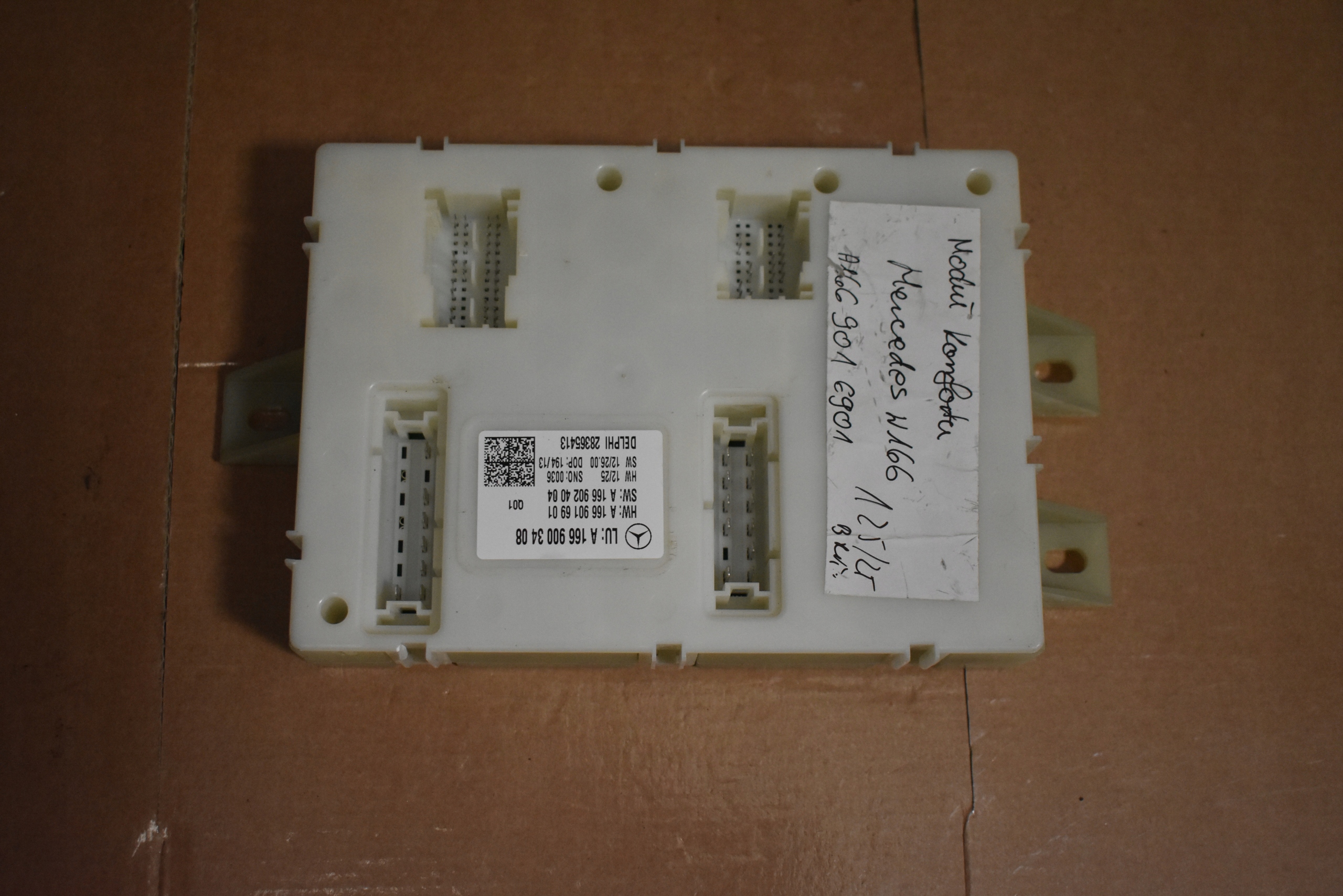 IDEALNY Unité commande confort MERCEDES W166 1 9