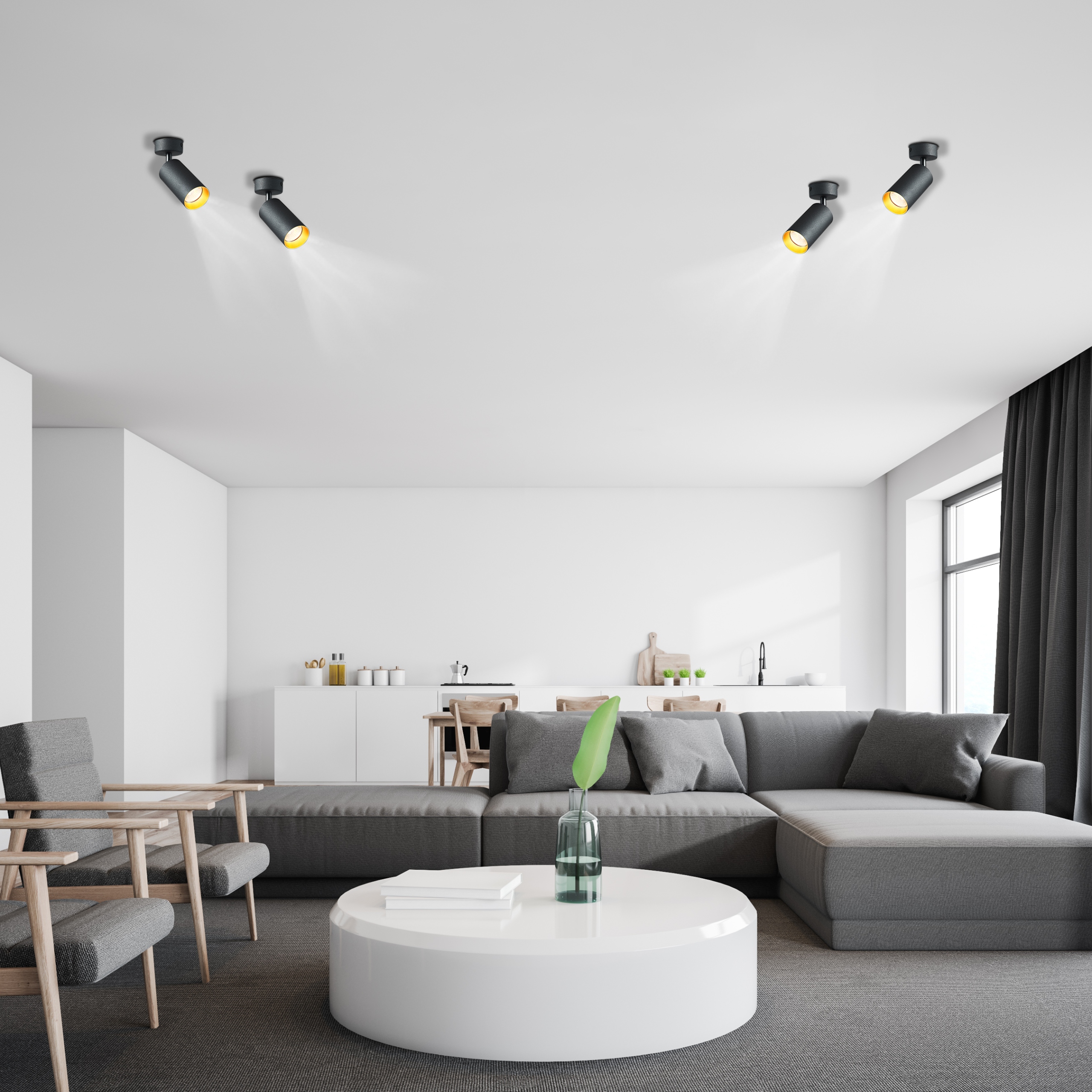 OPRAWA HALOGENOWA LED GU10 SUFITOWA SPOT LAMPA KINKIET Szerokość produktu 6 cm