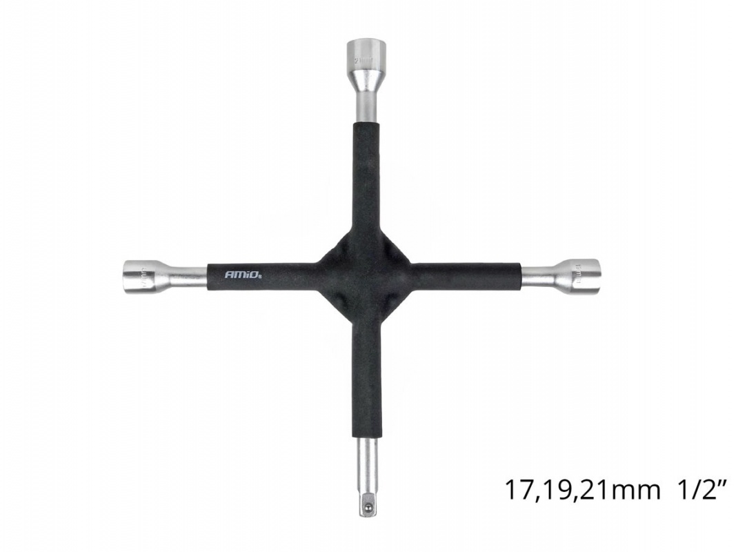 GRATISY# KRZYŻAKOWY KLUCZ DO KÓŁ 17-19-21-1/2 GUMOWANY