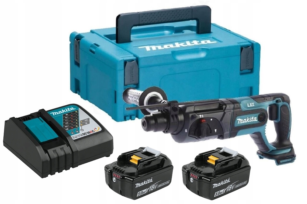 Makita Młotowiertarka SDS-Plus Lxt 18V 2x 5,0Ah DHR241RTJ