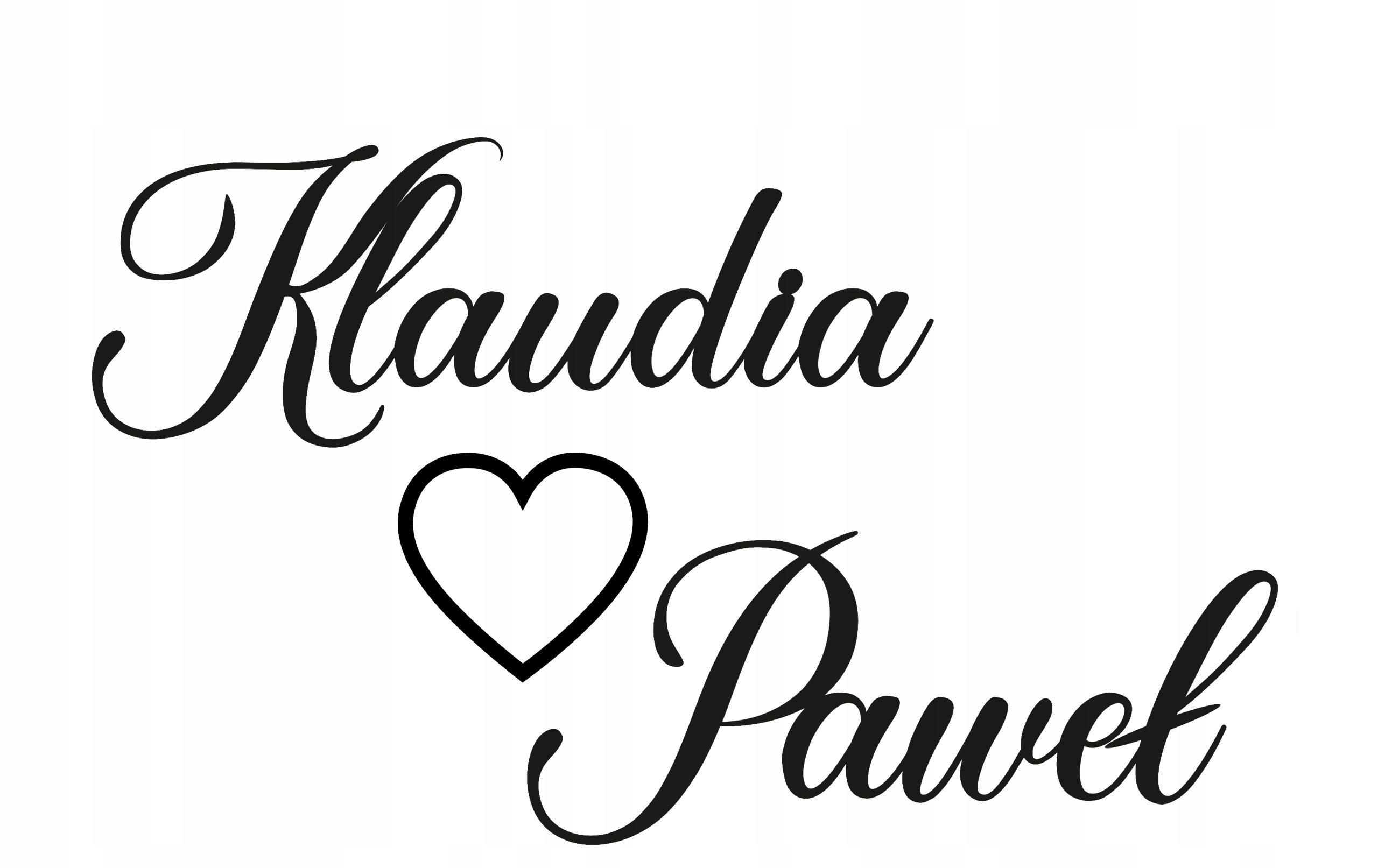 Napis drewniany ścianka wesele serce 1,5m kolory